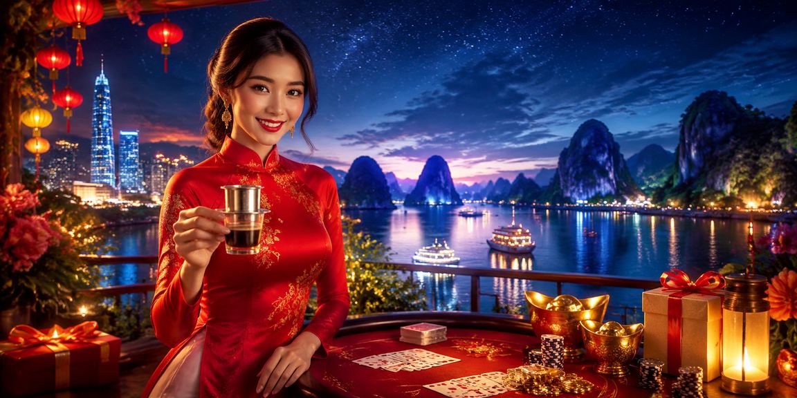 Người chơi xổ số mặc áo dài tại Sài Gòn với giao diện điện thoại